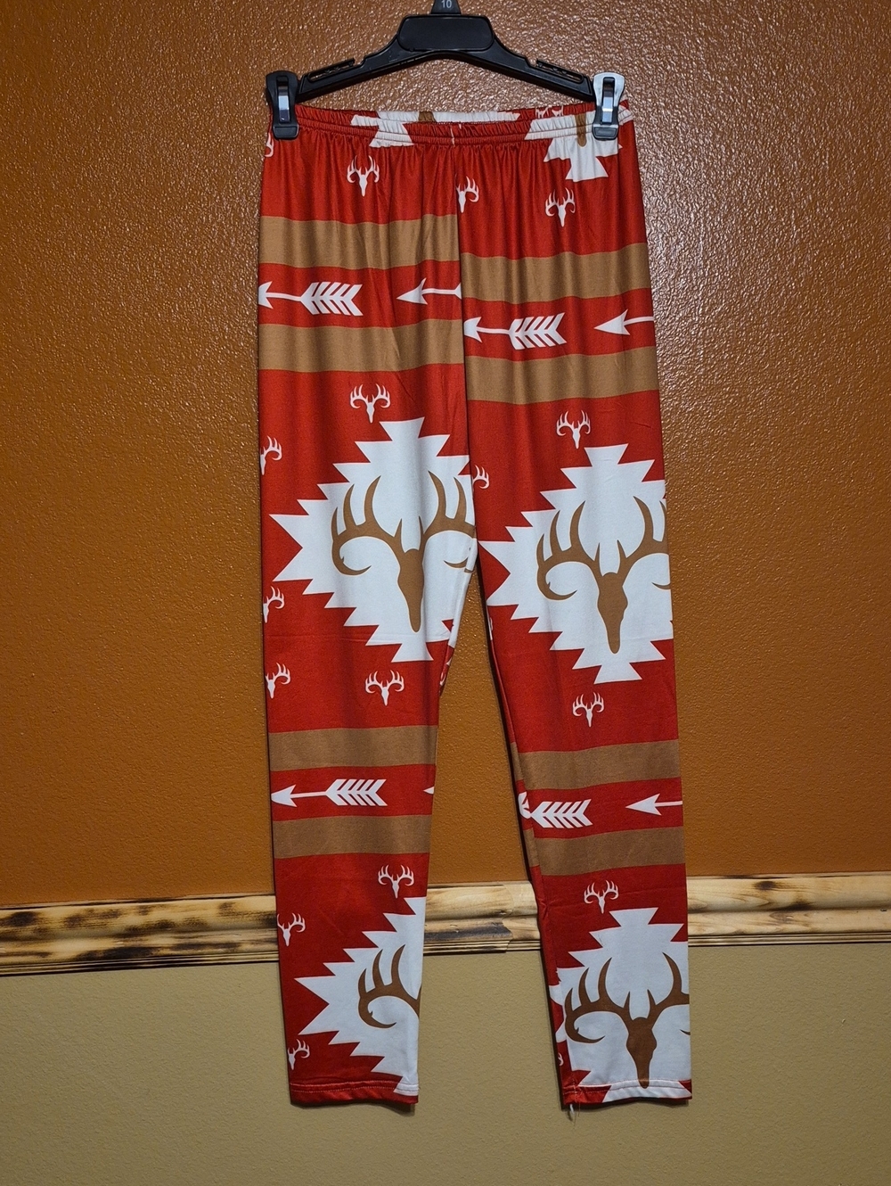 Women's Red Deer Print Leggings